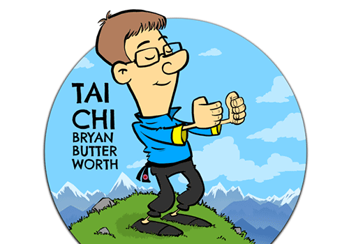 Carton of Brian Butterworth - Tai Chi Teacher